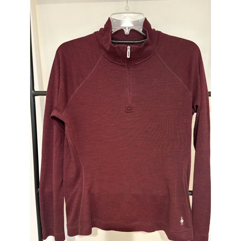 Smartwool Women's Classic Thermal Merino Base Layer 1/4 Zip - Picture 2 of 5